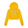 Butterflies Cropped Hoodie – Marigold