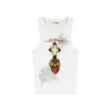 Cross Heart Rhinestone Tank Top