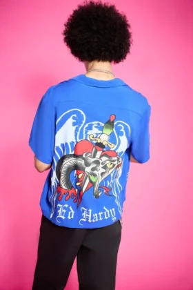Cross Snake Boxy Camp Shirt