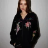 Dagger Girl Zip Front Hoodie Dagger Girl Zip Front Hoodie