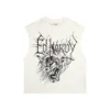 Demon Head Rhinestone Boxy Cropped Tee