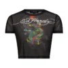 Dragon Print Mesh Shirt Dragon Print Mesh Shirt