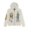 Flame Skull Hoodie – Ivory Flame Skull Hoodie – Ivory