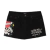 LKS Skull Denim Skirt