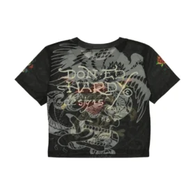 LKS Skull Power Mesh Baby Tee LKS Skull Power Mesh Baby Tee