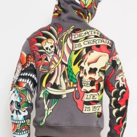 Multi Skulls Boxy Hoodie