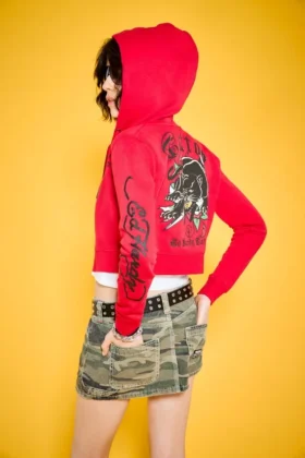 Panther Dagger Cropped Hoodie Panther Dagger Cropped Hoodie