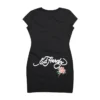 Panther Roses Short Sleeve Tee Dress