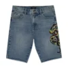 Panther Snake Denim Skater Short Panther Snake Denim Skater Short