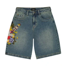 Pierced Eagle Denim Jort