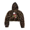 Sacred Heart Faux Fur Hooded Jacket