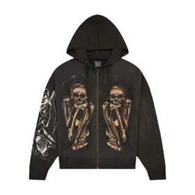 Skeles Boxy Zip Hoodie – Sunfade Grey Skeles Boxy Zip Hoodie – Sunfade Grey