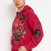 Skull Flowers Boxy Zip Hoodie Skull Flowers Boxy Zip Hoodie