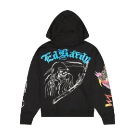 Skulls Boxy Rhinestone Fleece Hoodie Skulls Boxy Rhinestone Fleece Hoodie