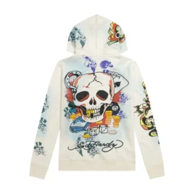 Skulls Long Fleece Hoodie
