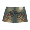 Snake Hearts Denim Skirt Snake Hearts Denim Skirt