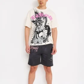 Spider Skull Fleece Shorts Spider Skull Fleece Shorts