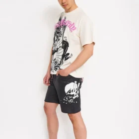 Spider Skull Fleece Shorts Spider Skull Fleece Shorts