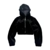Tiger Flame Faux Fur Hooded Jacket
