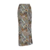 Tiger Print Mesh Maxi Skirt Tiger Print Mesh Maxi Skirt