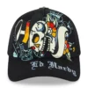 Tiger Skull Trucker Hat – Black